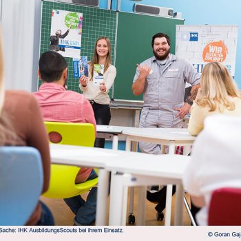 Ausbildungsscouts Vortrag in einer Schule