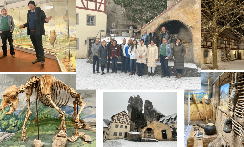 Collage mit Eindrücken der MINT-Tagung im Fränkischen Schweiz-Museum Tüchersfeld